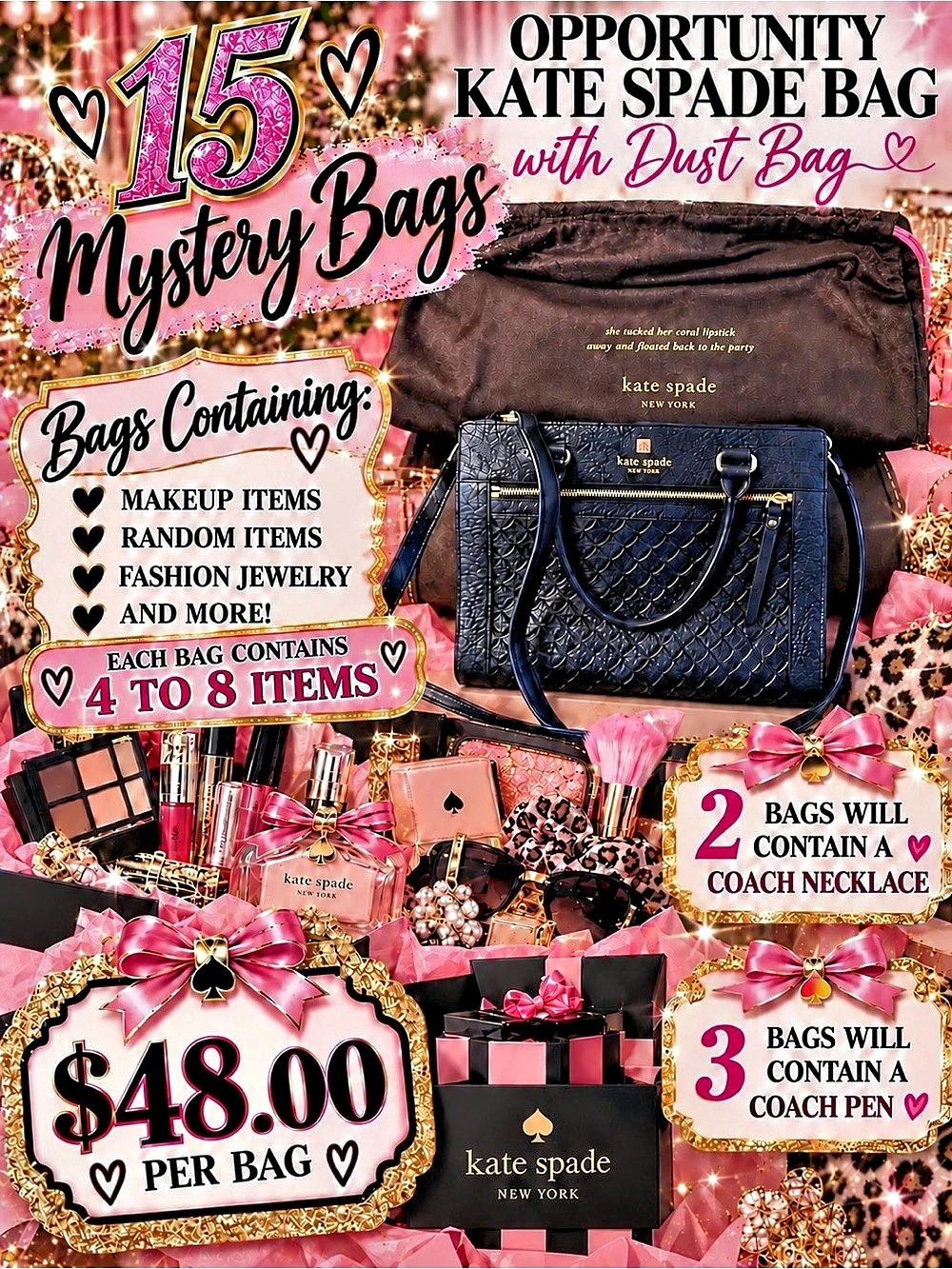 15 Mystery Bags Kate Spade Opportunity